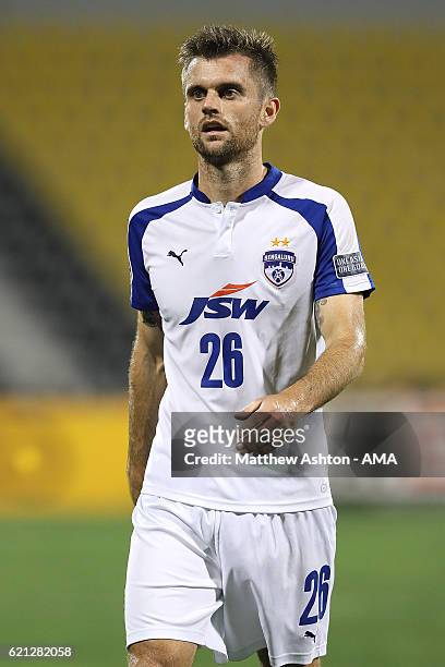 Cameron Watson of Bengaluru FC of India in action during the AFC Cup Final match between JSW Bengaluru and Air Force Club - Al-Quwa Al-Jawiya at...
