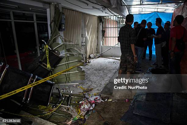 The condition of aftermath riots at Penjaringan-North Jakarta, Indonesia, 05 November 2016. On the night of 04 November 2016 there have been clash...