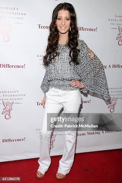 Tiffany Giardina attends Caribou Iced Coffee Presents TEENS MAKING A DIFFERENCE Event to benefit Gabrielle`s Angel Foundation for Cancer Research at...