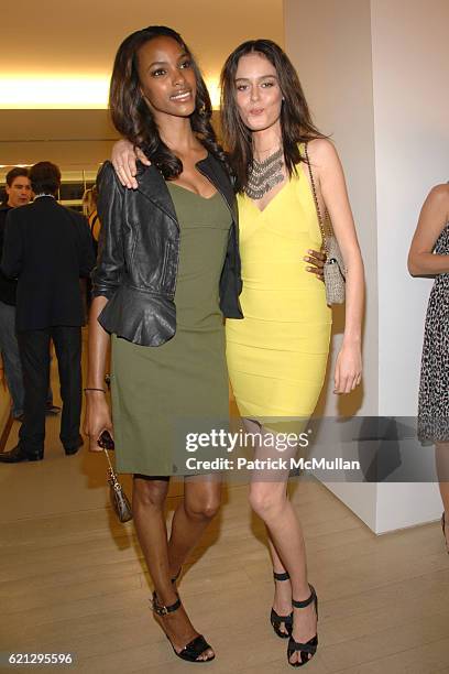 Quiana Grant and Nicole Trunfio attend FERRAGAMO Presents RENNAISSANCE Art Exhibition Opening hosted by Lake Bell and Eva Amurri at Salvatore...