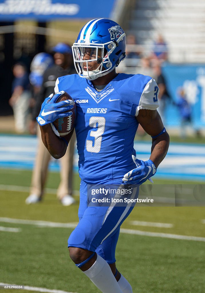 NCAA FOOTBALL: NOV 05 UTSA at Middle Tennessee