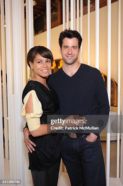 Simone Bent and Troy Garrity attend Opening Reception for The Vision and Art of SHINJO ITO at Westwood Art Forum on May 7, 2008 in Westwood, Ca.