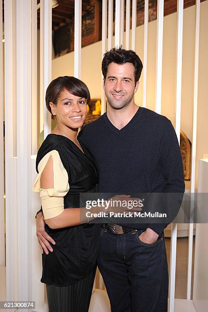 Simone Bent and Troy Garrity attend Opening Reception for The Vision and Art of SHINJO ITO at Westwood Art Forum on May 7, 2008 in Westwood, Ca.