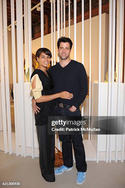 Simone Bent and Troy Garrity attend Opening Reception for The Vision and Art of SHINJO ITO at Westwood Art Forum on May 7, 2008 in Westwood, Ca.