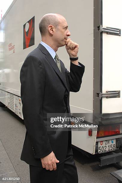 Peter Stevens attends GALERIE GMURZYNSKA unveiling of the Primo Piano II Sculpture by DAVID SMITH at The Paradeplatz on May 31, 2008 in Zurich,...