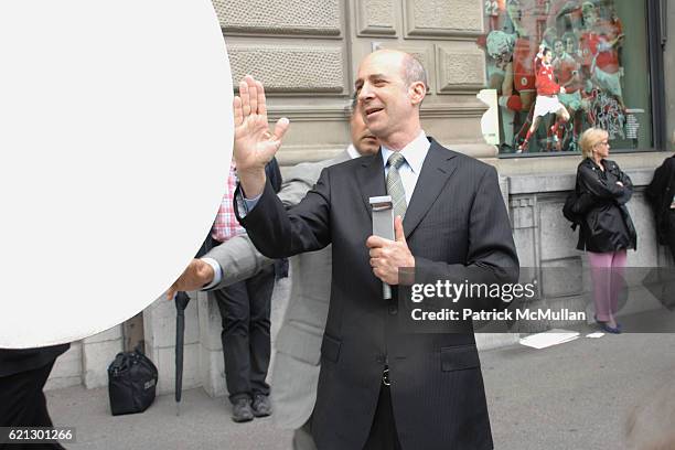 Peter Stevens attends GALERIE GMURZYNSKA unveiling of the Primo Piano II Sculpture by DAVID SMITH at The Paradeplatz on May 31, 2008 in Zurich,...