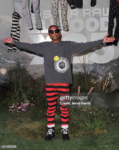 Star RAW and Pharrell Williams Reveal G-Star Elwood X25 Collection on November 5, 2016 in Long Beach, California.