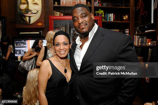 Allison Ecko and Damien Woody attend MARC ECKO iGoogle After Party at Marc Ecko Global Headquarters on May 1, 2008 in New York City.