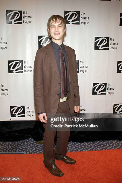 Tobias Segal attends The 74th Annual DRAMA LEAGUE AWARDS Ceremony Arrivals at Marriott Marquis on May 16, 2008 in New York City.