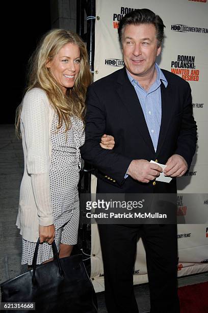 Marci Klein and Alec Baldwin attend HBO Documentary Films' New York Premiere of "ROMAN POLANSKI: Wanted and Desired" at The Paris Theater on May 6,...