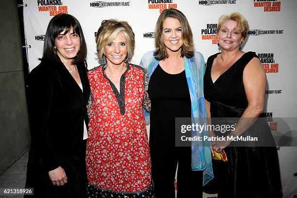 Guest, Sheila Nevins, Marina Zenovich and Samantha Geimer attend HBO Documentary Films' New York Premiere of "ROMAN POLANSKI: Wanted and Desired" at...