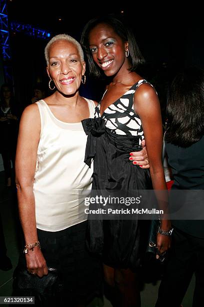 Marita Monroe and guest attend SPORTS MUSEUM OF AMERICA OPENING NIGHT GALA at SPORTS MUSEUM OF AMERICA on May 6, 2008 in New York City.