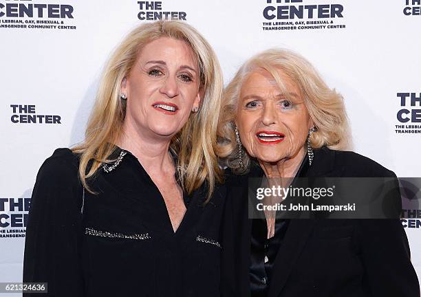 Judith Kasen-Windsor and Edie Windsor attend 2016 women's event honoring Debi Mazar at Capitale on November 5, 2016 in New York City.