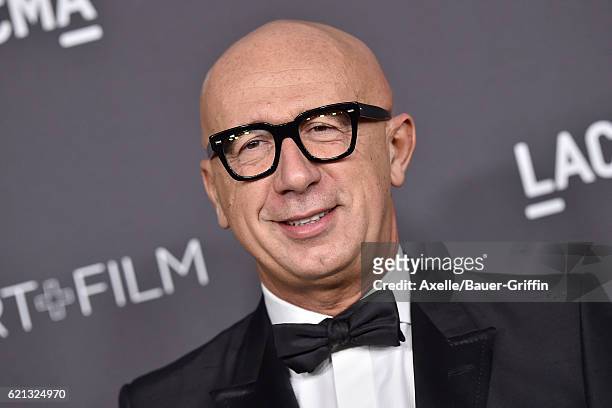 Gucci President/CEO Marco Bizzarri attends the 2016 LACMA Art + Film Gala honoring Robert Irwin and Kathryn Bigelow presented by Gucci at LACMA on...