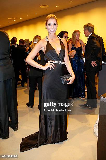 German model Annika Gassner attends the 23rd Opera Gala at Deutsche Oper Berlin on November 5, 2016 in Berlin, Germany.