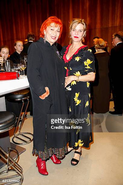 Transsexual french actress Zazie de Paris and german actress Margarita Broich attend the 23rd Opera Gala at Deutsche Oper Berlin on November 5, 2016...