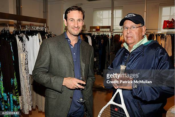 David Schlachet and David Schlang attend Saks Fifth Avenue with Serena Boardman Rosen and Fernanda Niven toast Cristina Greeven Cuomo at Saks Fifth...