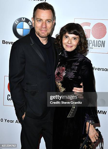 Ewan McGregor, Eve Mavrakis arrives at the 10th Annual GO Campaign Gala at Manuela on November 5, 2016 in Los Angeles, California.