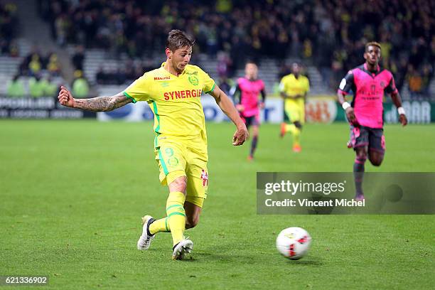 Emiliano Sala of Nantes during the Ligue 1 match between Fc Nantes and Toulouse Fc at Stade de la Beaujoire on November 5, 2016 in Nantes, France.