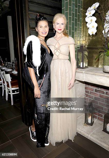 Vionnet Creative Director and Chairwoman Goga Ashkenazi and actress Nicole Kidman attend Flaunt and Vionnet celebrate The Nocturne Issue with Nicole...