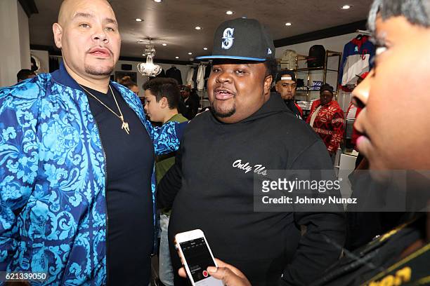 Fat Joe and Fred The Godson attend The Grand Opening Of Fat Joe's Sneaker Boutique and Gallery at UPNYC on November 5, 2016 in New York City.