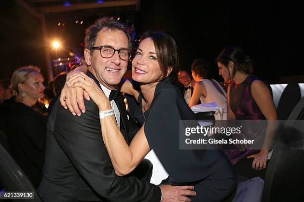 Gerit Kling and her boyfriend Wolfram Becker during the aftershow party of the 23rd Opera Gala at Deutsche Oper Berlin on November 5, 2016 in Berlin,...