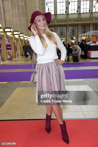 Annika Gassner attends the COSMETICA Newcomer Artist 2016 on November 5, 2016 in Berlin, Germany.