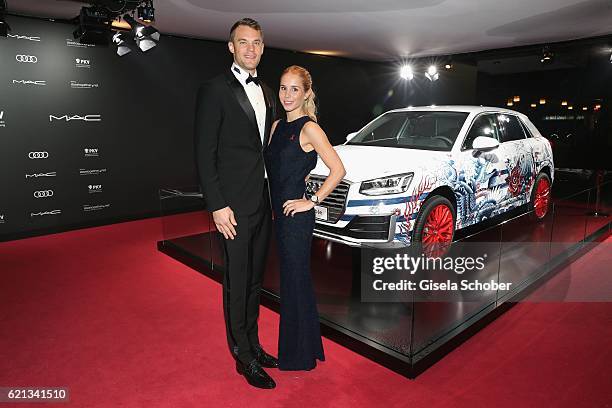 Manuel Neuer, goal keeper FC Bayern Munich and his girlfriend Nina Weiss during the 23rd Opera Gala benefit to 'Deutsche AIDS-Stiftung' at Deutsche...