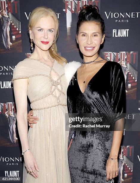 Actress Nicole Kidman and Vionnet Creative Director, Chairwoman, and Designer Goga Ashkenazi attend Flaunt and Vionnet celebrate The Nocturne Issue...