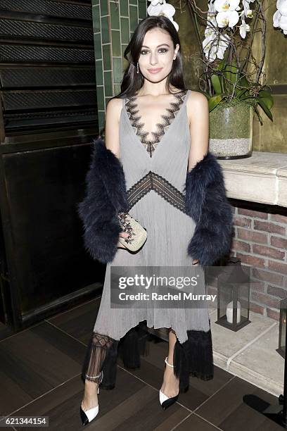 Actress Marta Pozzan attends Flaunt Magazine and Vionnet celebrate The Nocturne Issue with Nicole Kidman at Catch LA on November 5, 2016 in West...