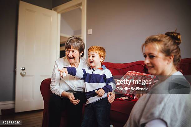 familia extendida en casa juntos - redhead boy fotografías e imágenes de stock