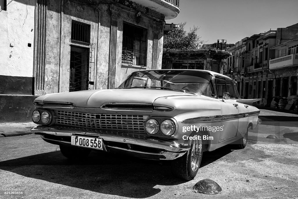 Vintage American Car 1959 Chevrolet Impala in Havana Cuba