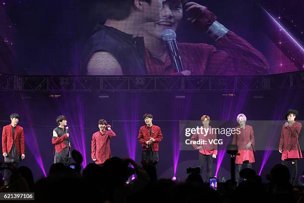 South Korean boy group Infinite perform onstage during the Mega K Music Festival 2016 at Hong Kong Coliseum on November 5, 2016 in Hong Kong, China.