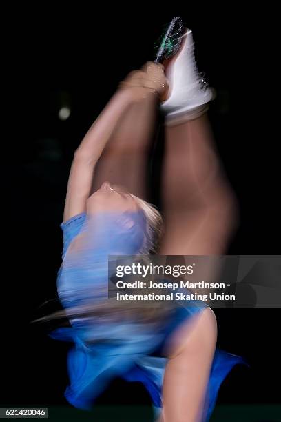 Elena Radionova of Russia performs during gala exhibition on day three of the Rostelecom Cup ISU Grand Prix of Figure Skating at Megasport Ice Palace...