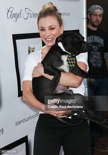 Actress Kaley Cuoco attends the 6th annual "Stand Up For Pits" at The Hollywood Improv on November 5, 2016 in Hollywood, California.