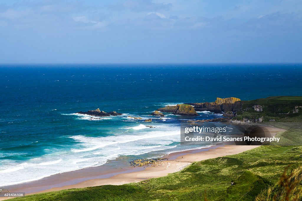 Whitepark bay in Antrim, Northern Ireland