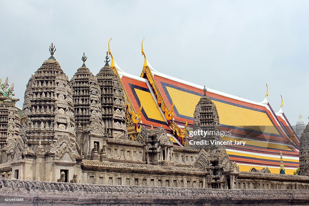 Angkor Wat at Wat Phra Kaew Bangkok Thailand