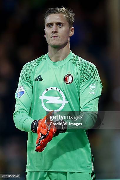 Par Hansson of Feyenoord Rotterdamduring the Dutch Eredivisie match between Go Ahead Eagles and Feyenoord at The Adelaarshorst on November 06, 2016...