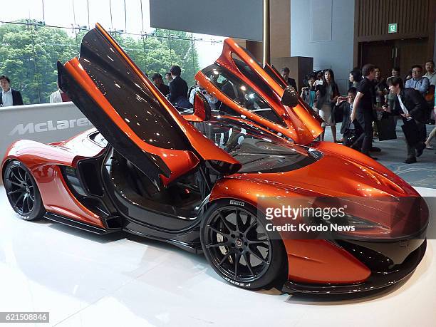Japan - McLaren Automotive unveils the new P1 sports car in Tokyo on May 28, 2013.