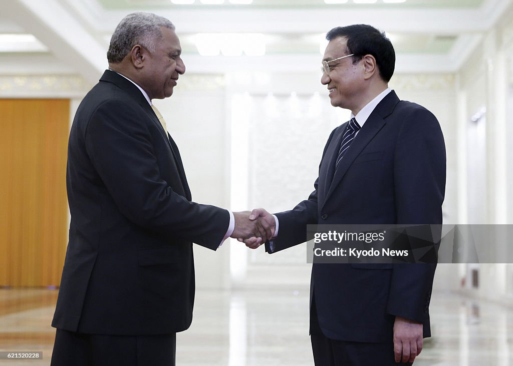 Fiji leader in China