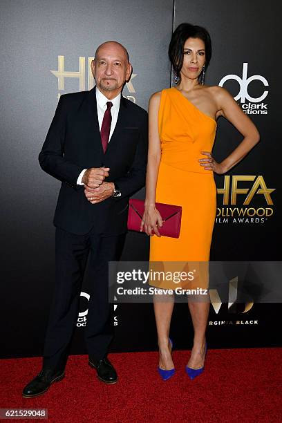 Actors Sir Ben Kingsley and Daniela Lavender attend the 20th Annual Hollywood Film Awards on November 6, 2016 in Los Angeles, California.