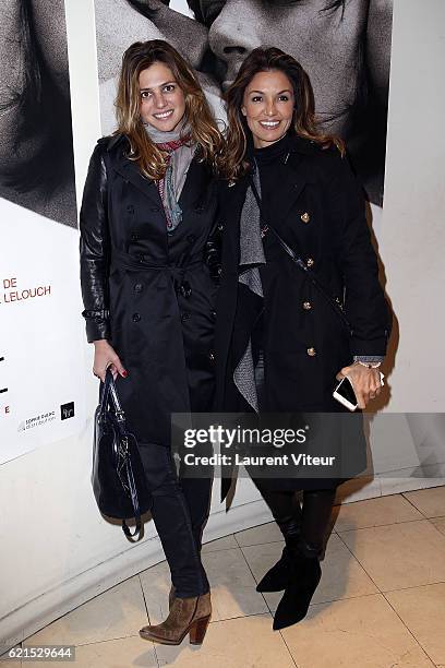 Actress Isabelle Funaro and Actress Nadia Fares attend "Un Homme et Une Femme" Screening for Its 50th Anniversary at l'Arlequin on November 6, 2016...