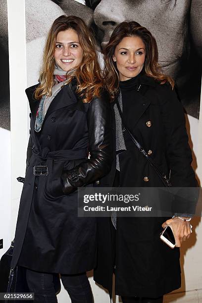 Actress Isabelle Funaro and Actress Nadia Fares attend "Un Homme et Une Femme" Screening for Its 50th Anniversary at l'Arlequin on November 6, 2016...