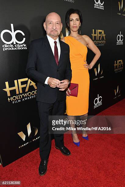 Sir Ben Kingsley and actress Daniela Lavender attend the 20th Annual Hollywood Film Awards on November 6, 2016 in Beverly Hills, California.