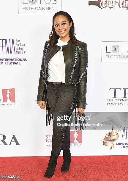 Actress Emily Cheree attends the screening of Lesin Films' "Nowhereland" at The Egyptian Theatre on November 6, 2016 in Los Angeles, California.
