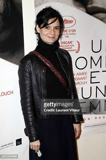 Actress Salome Lelouch attends "Un Homme et Une Femme" Screening for its 50th Anniversary at l'Arlequin on November 6, 2016 in Paris, France.