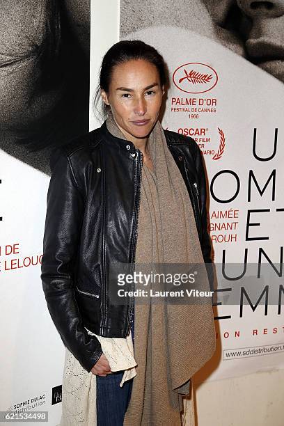 Actress Vanessa Demouy attends "Un Homme et Une Femme" Screening for its 50th Anniversary at l'Arlequin on November 6, 2016 in Paris, France.