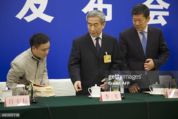 Li Fei deputy secretary general of Chinas National Peoples Congress Standing Committee and director of Hong Kong Basic Law Committee of the NPC...