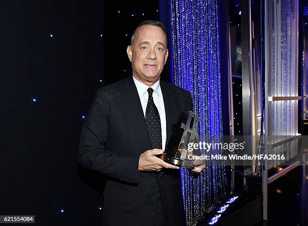 Honoree Tom Hanks, Hollywood Actor Award recipient for "Sully", attends the 20th Annual Hollywood Film Awards at The Beverly Hilton Hotel on November...