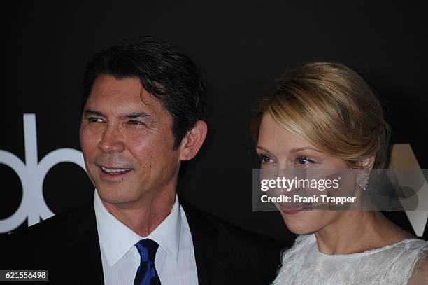 Actor Lou Diamond Phillips and wife Yvonne Boismier Phillips attend the 20th Annual Hollywood Film Awards held at the Beverly Hilton Hotel on...